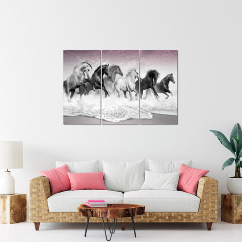 Wandbilder Wohnzimmer XXL Pferde Moderne Bilder Tiere